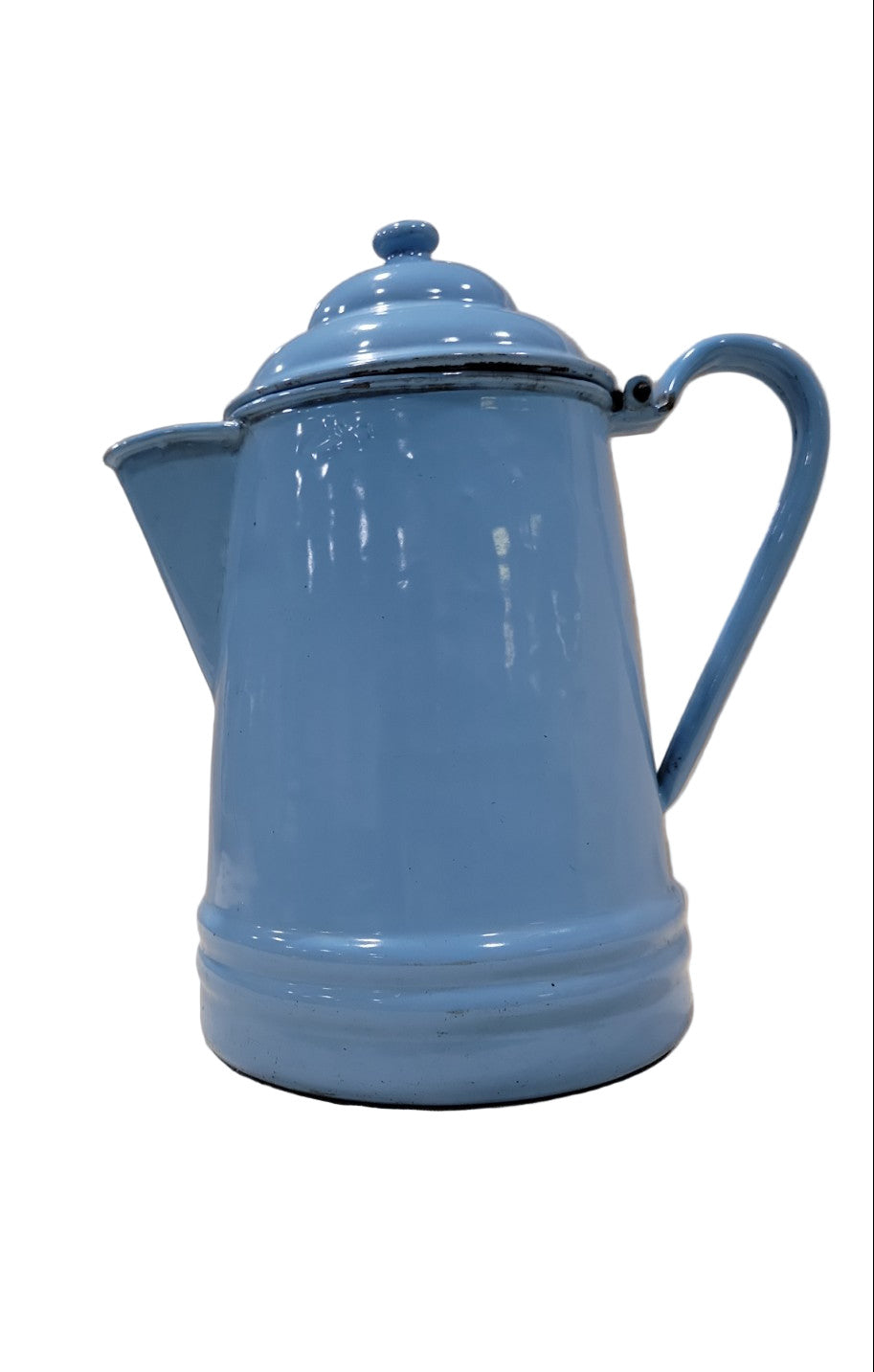 Antique Austrian Enamelware Coffee Pot – Elite Austria Mark, Sky Blue Finish