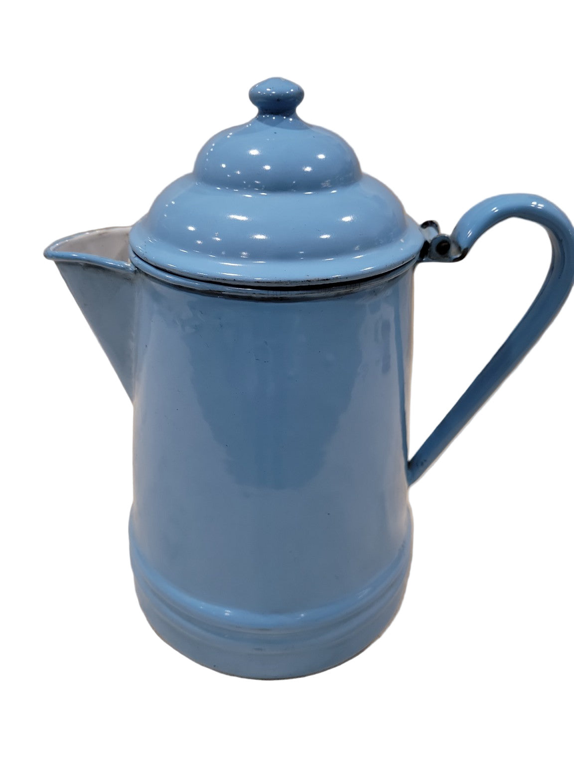 Antique Austrian Enamelware Coffee Pot – Elite Austria Mark, Sky Blue Finish