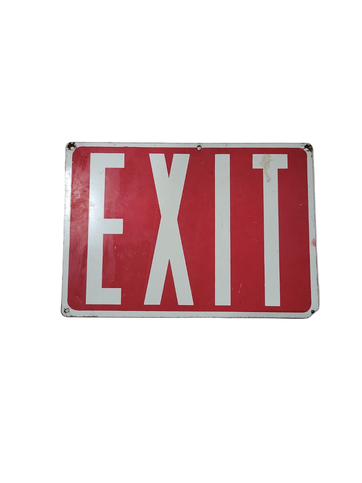 Red EXIT Sign – Modern Metal Safety Plate