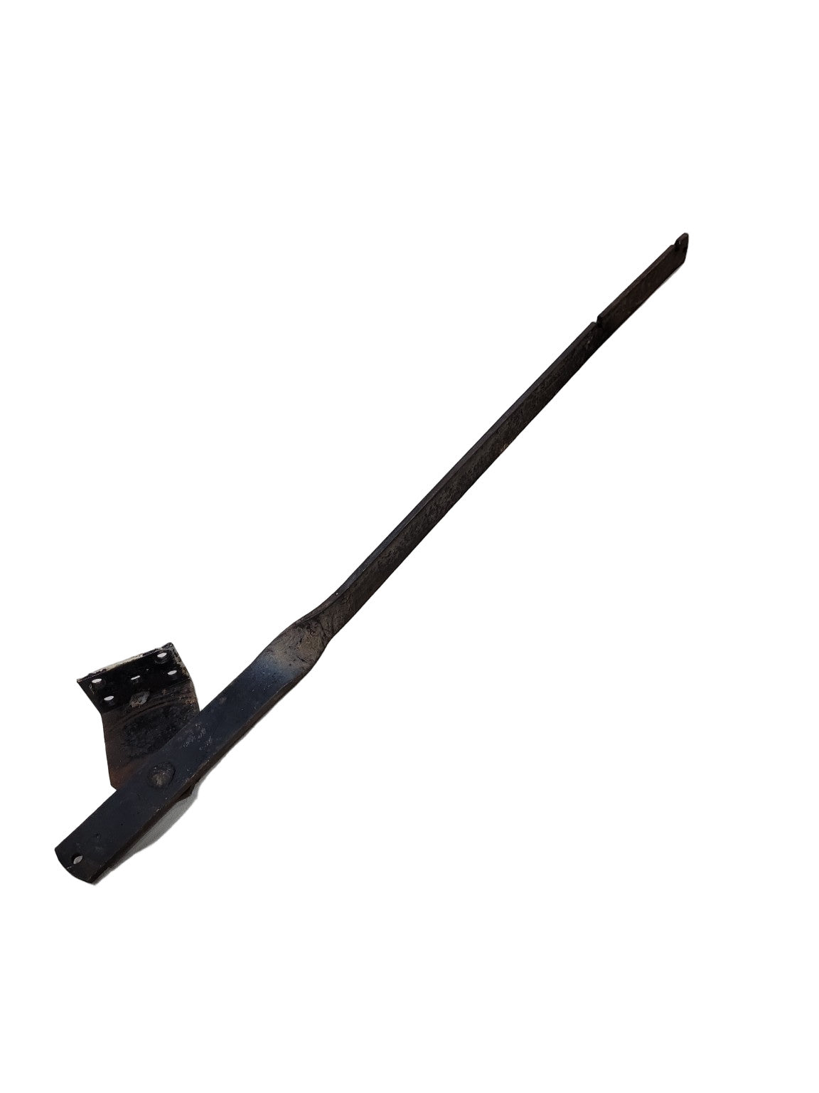 Antique Hand-Forged Iron Shutter Bar with Twisted Shaft