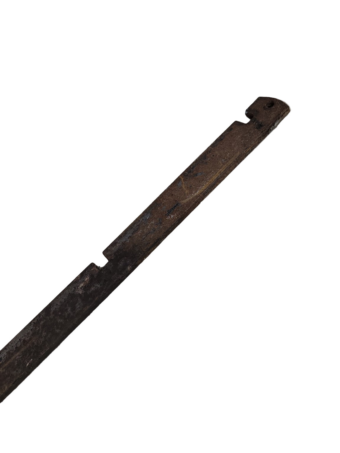 Antique Hand-Forged Iron Shutter Bar with Twisted Shaft