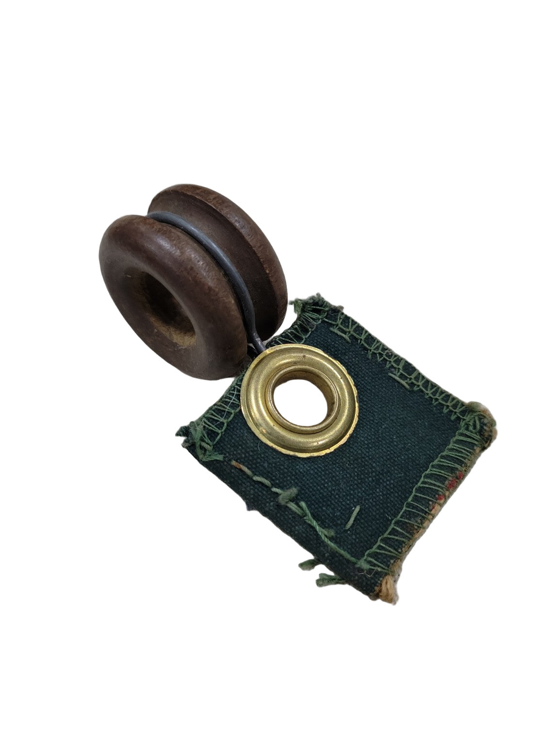 Lot of 41 Vintage Wooden Curtain Pulleys – 1 1/2" x 2 1/4" x 1"