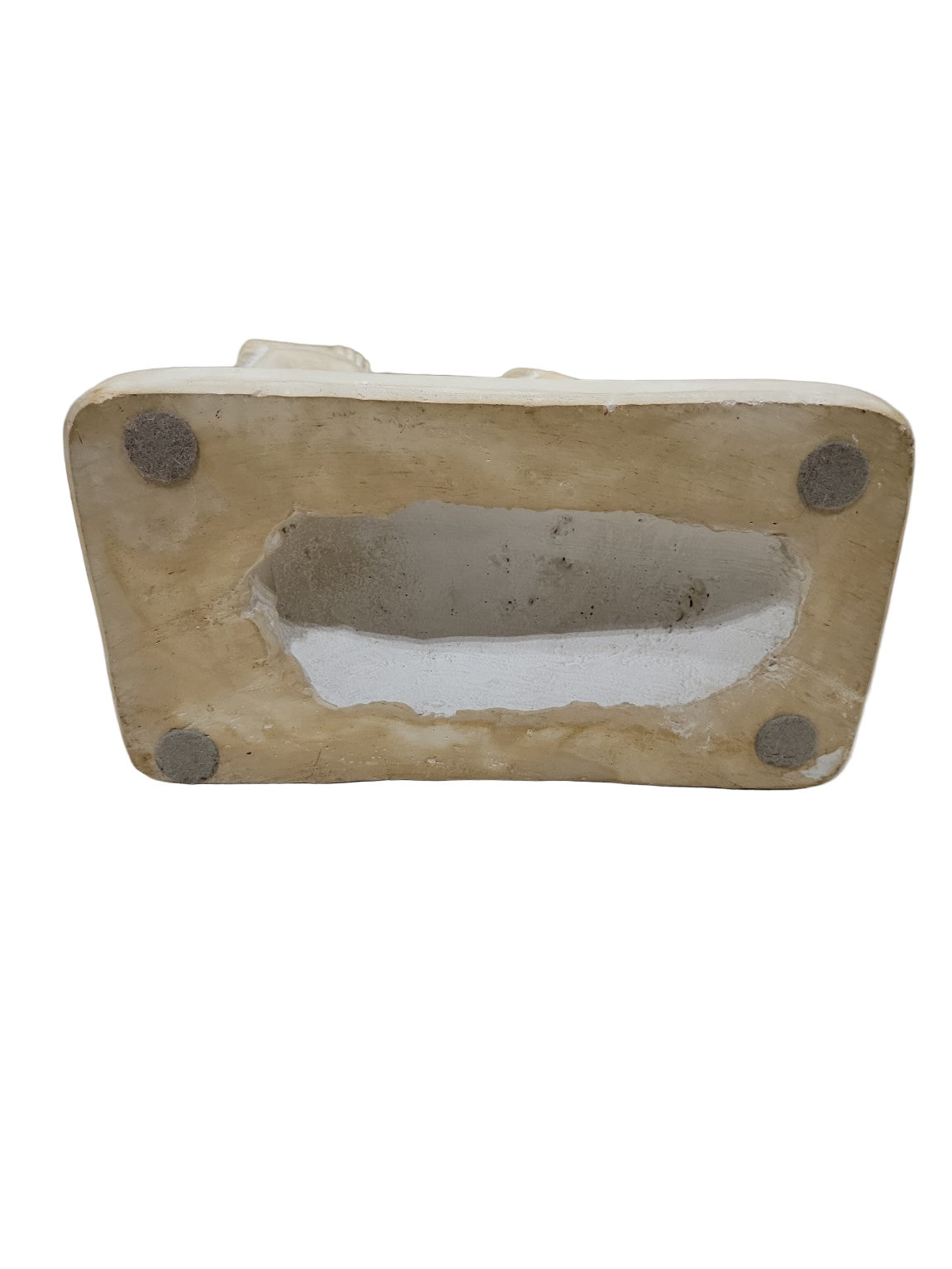 Plaster Figurine of Sleeping Child with Wreath – Religious or Memorial Style