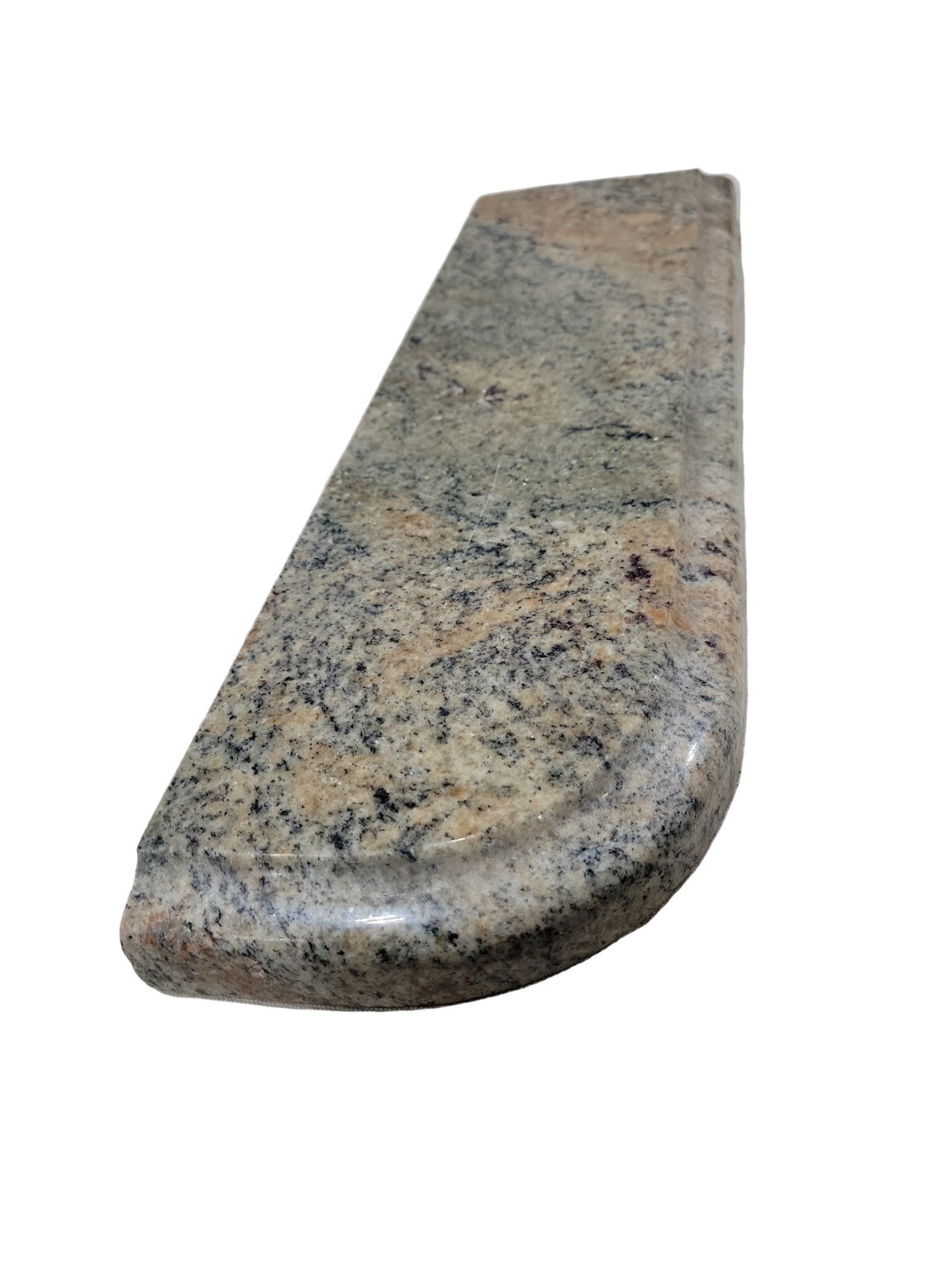 Polished Granite End Cap Remnant – 18 ¼" x 5 ½"
