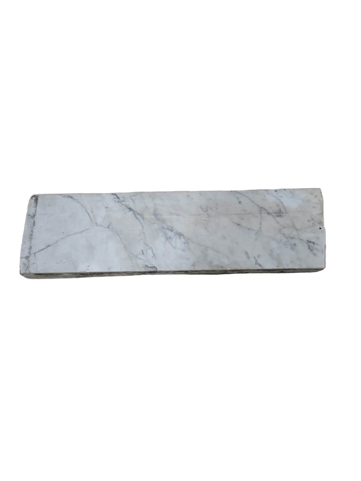 Polished Carrara Marble Remnant – 21 ½" x 6"