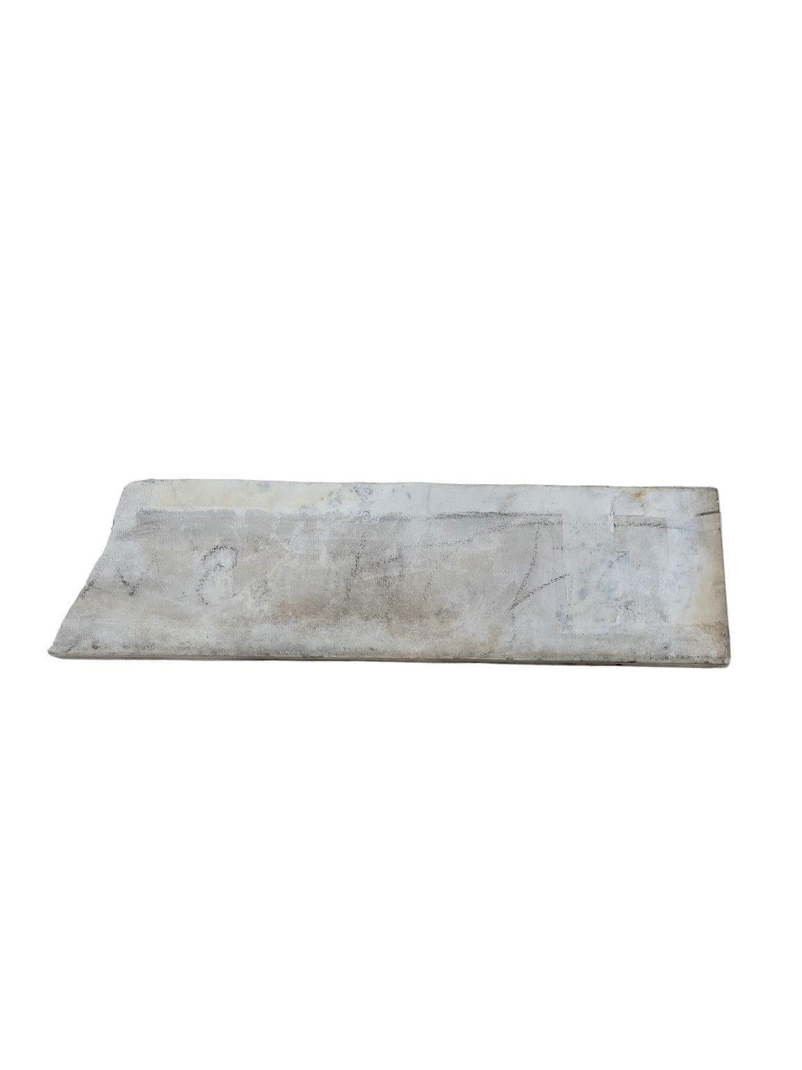 Polished Carrara Marble Remnant – 25 ½" x 6 ¾"