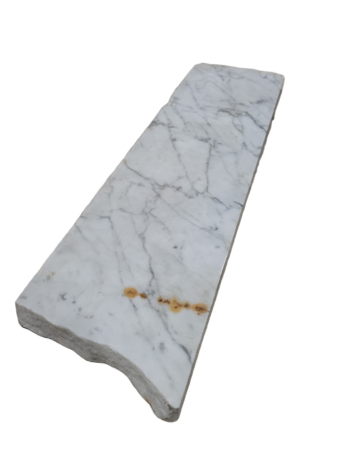 Polished Carrara Marble Remnant – 22" x 6"