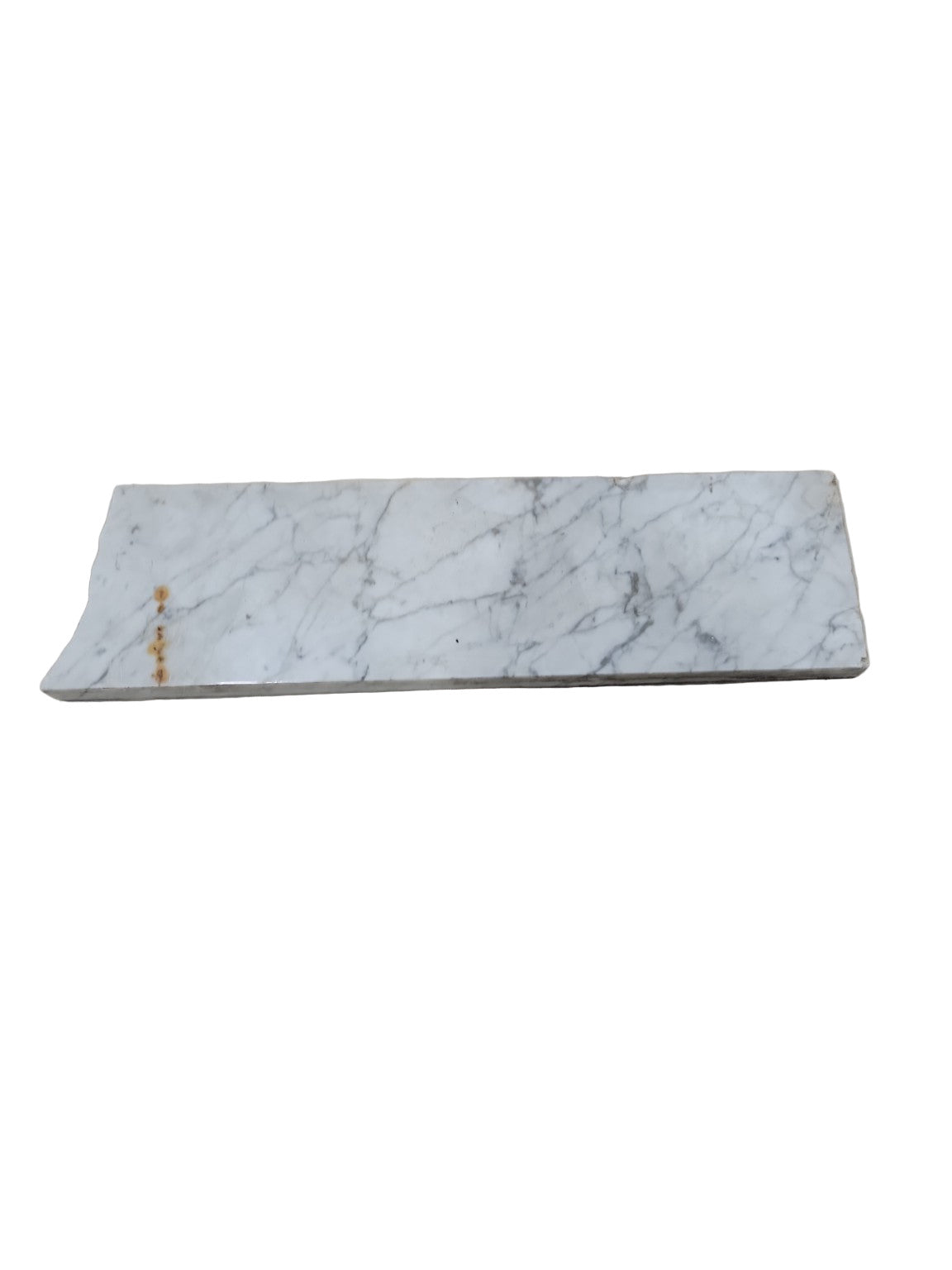 Polished Carrara Marble Remnant – 22" x 6"