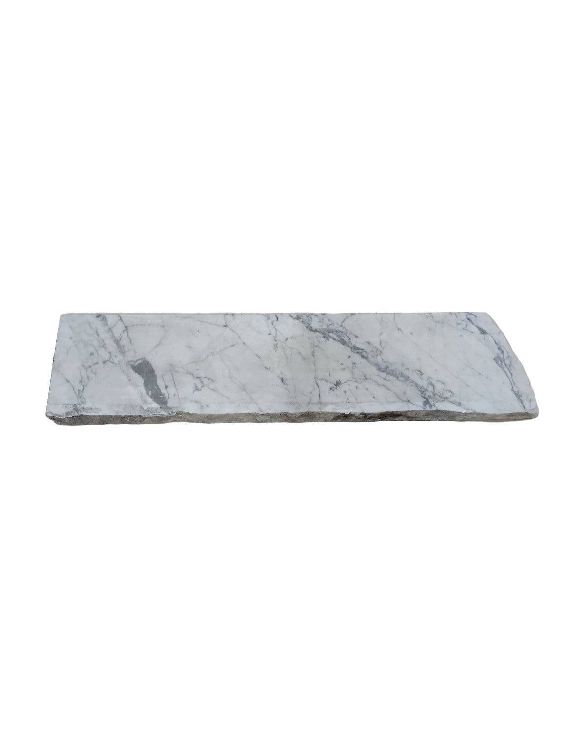Polished Carrara Marble Remnant – 29" x 7"