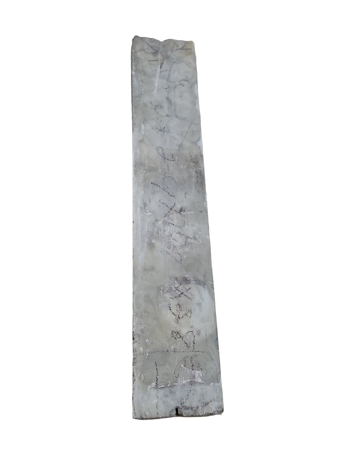 Polished Carrara Marble Remnant – 33" x 6"