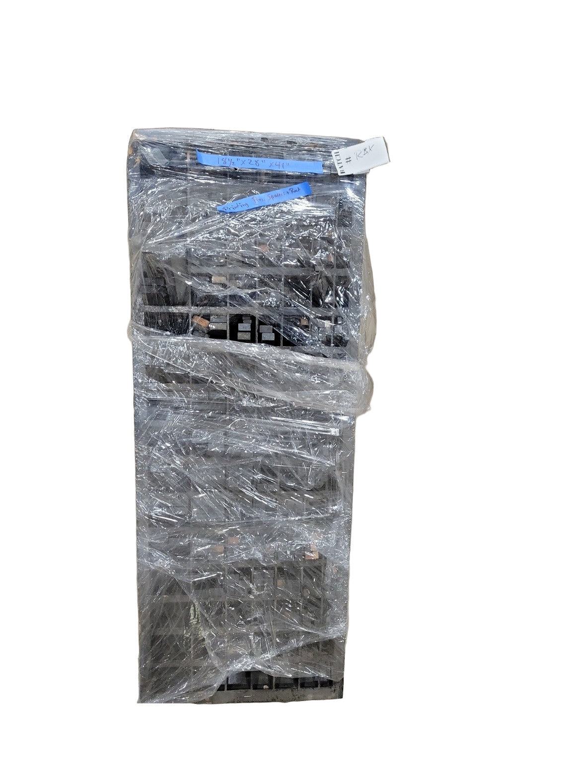 Vintage Printing Press Spacer Cabinet with Rack