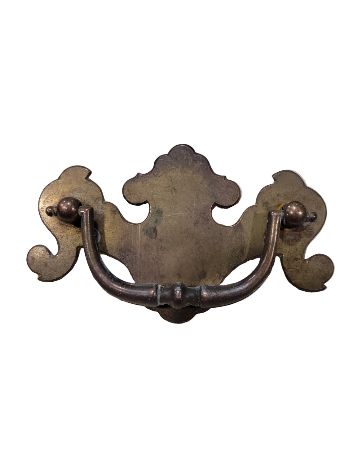 Set of 7 Antique Brass Batwing Drawer Pulls – Chippendale Style