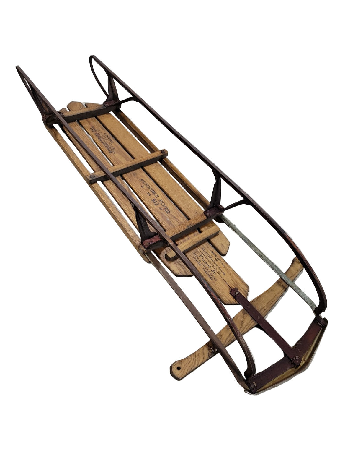 Vintage Flexible Flyer No. 51J Wooden Sled with Metal Runners – S.L. Allen & Co.