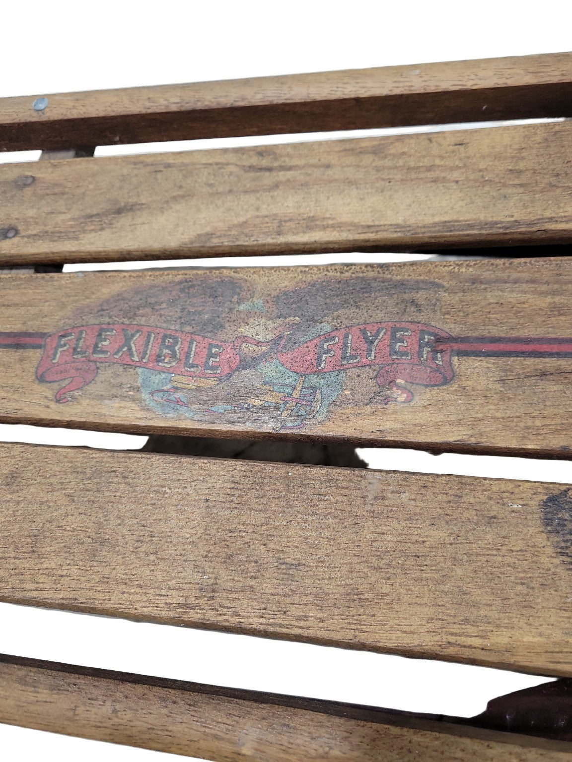 Vintage Flexible Flyer No. 51J Wooden Sled with Metal Runners – S.L. Allen & Co.