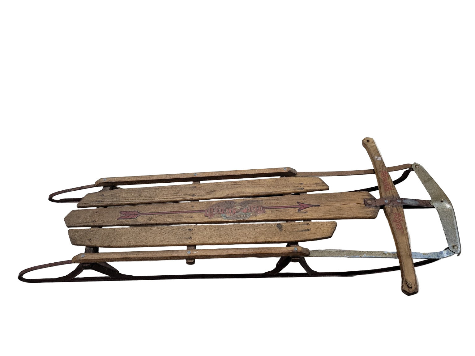 Vintage Flexible Flyer No. 51J Wooden Sled with Metal Runners – S.L. Allen & Co.