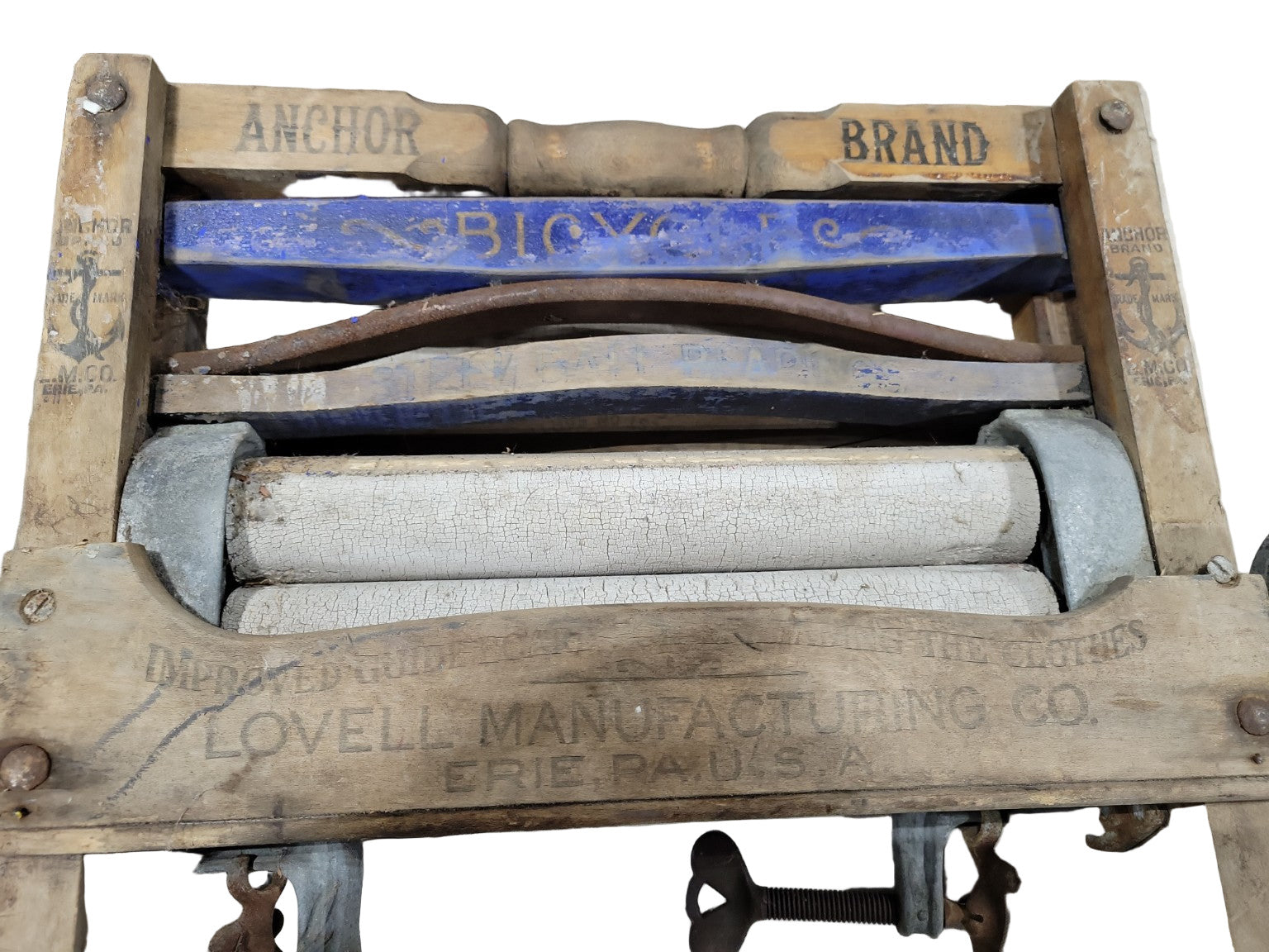 Antique Anchor Brand Clothes Wringer – Lovell Manufacturing Co. USA