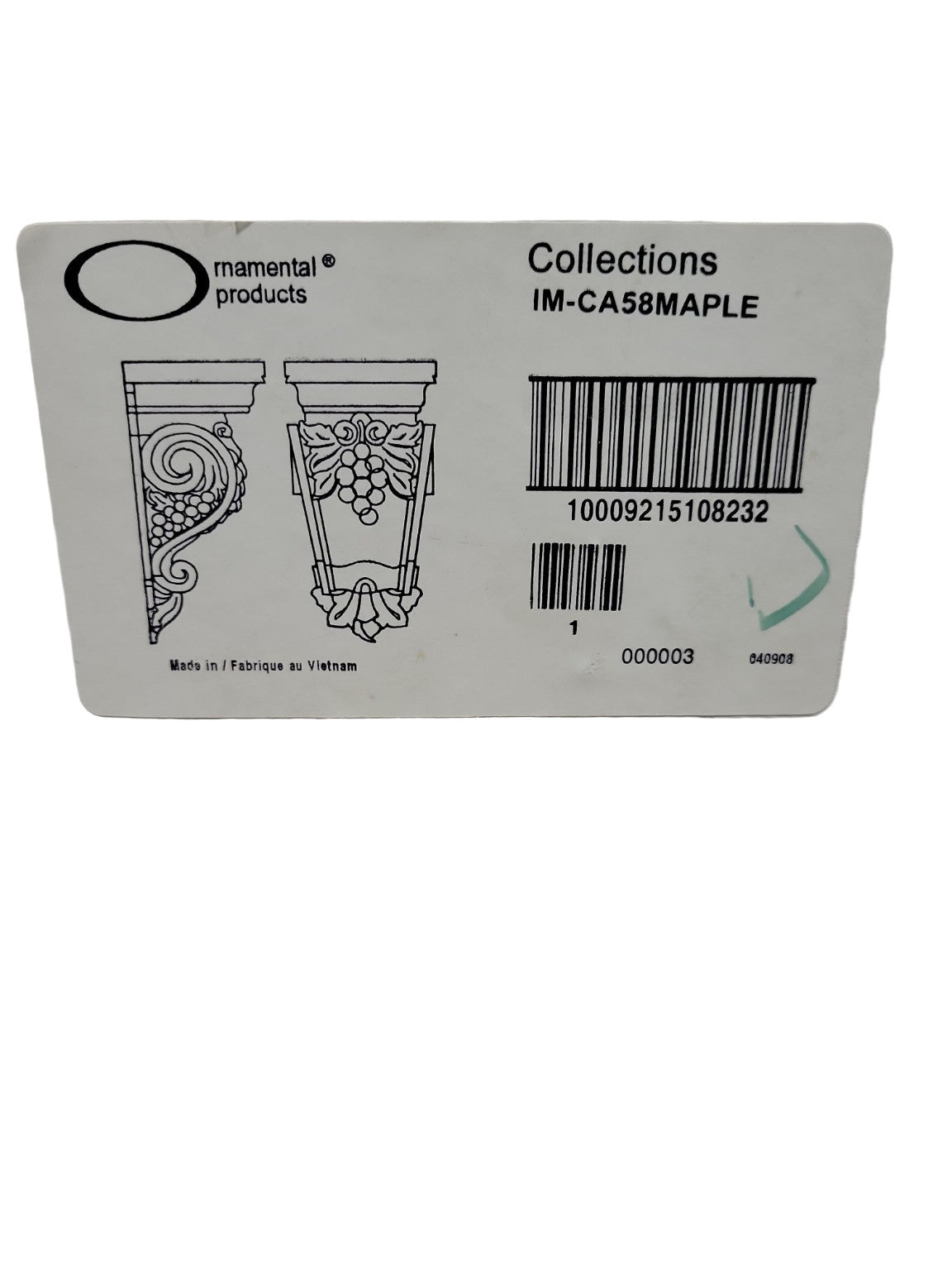 Maple Grape Cluster Corbel – Ornamental Millwork