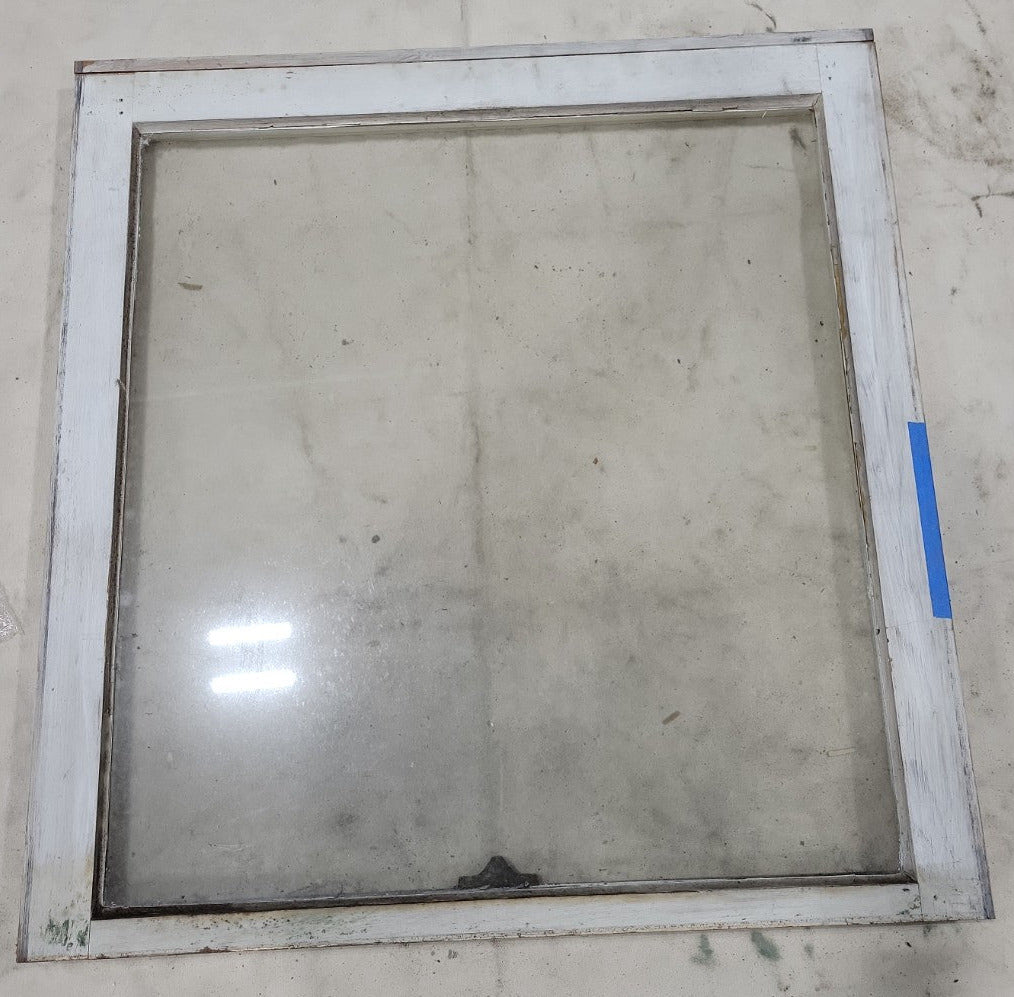 Vintage Wood Frame Window Sash – 28 ¼" x 29 ⅝"