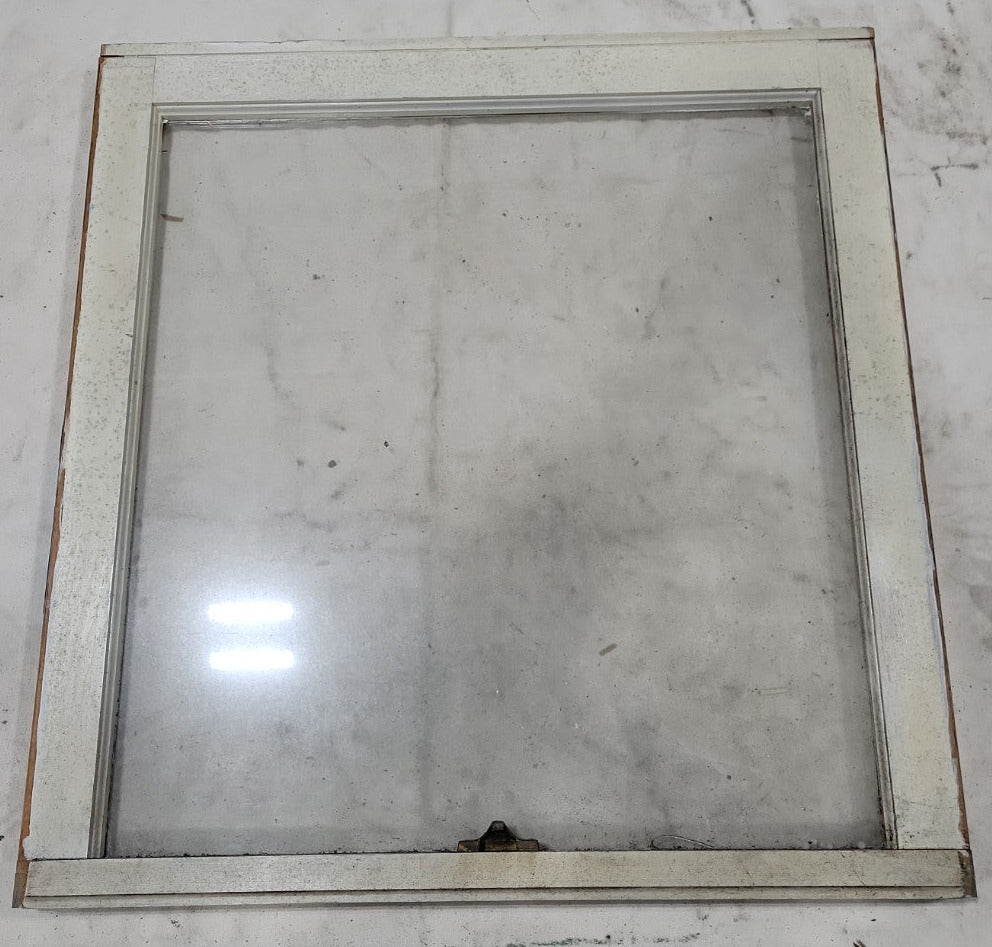 Vintage Wood Frame Window Sash – 28 ¼" x 29 ⅝"