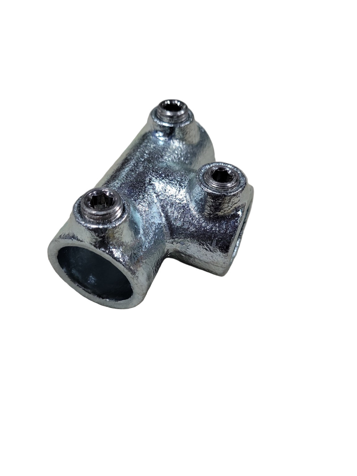 Set of 4 JM 104-A27 Galvanized Iron Pipe T-Fittings – ¾" x 2 ½" x 1 ¾"