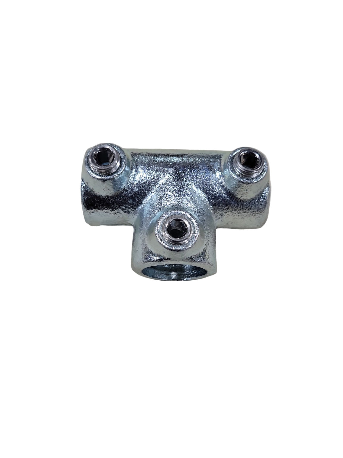 Set of 4 JM 104-A27 Galvanized Iron Pipe T-Fittings – ¾" x 2 ½" x 1 ¾"
