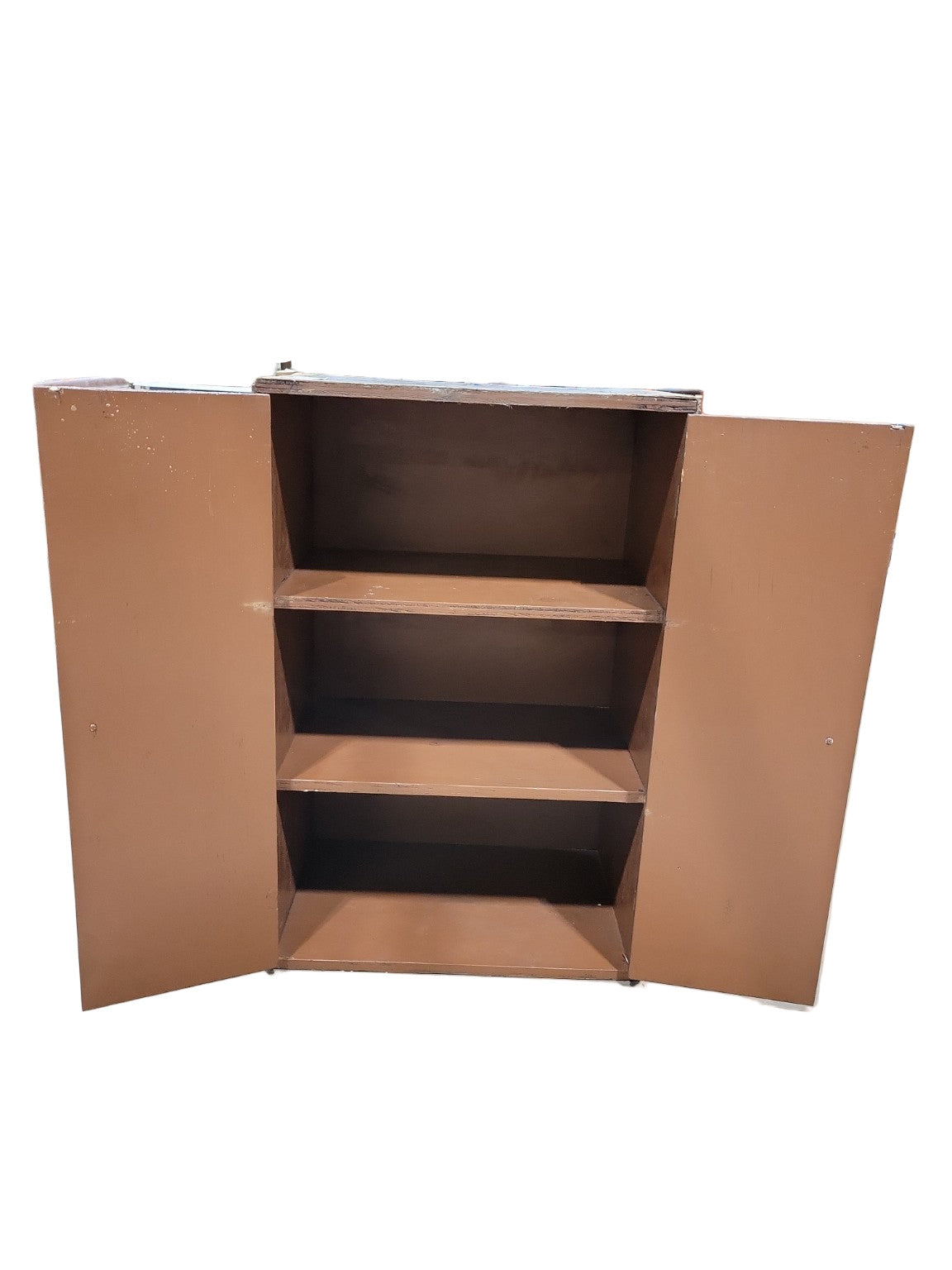 Vintage Painted Wall Cabinet – 3-Shelf Unit