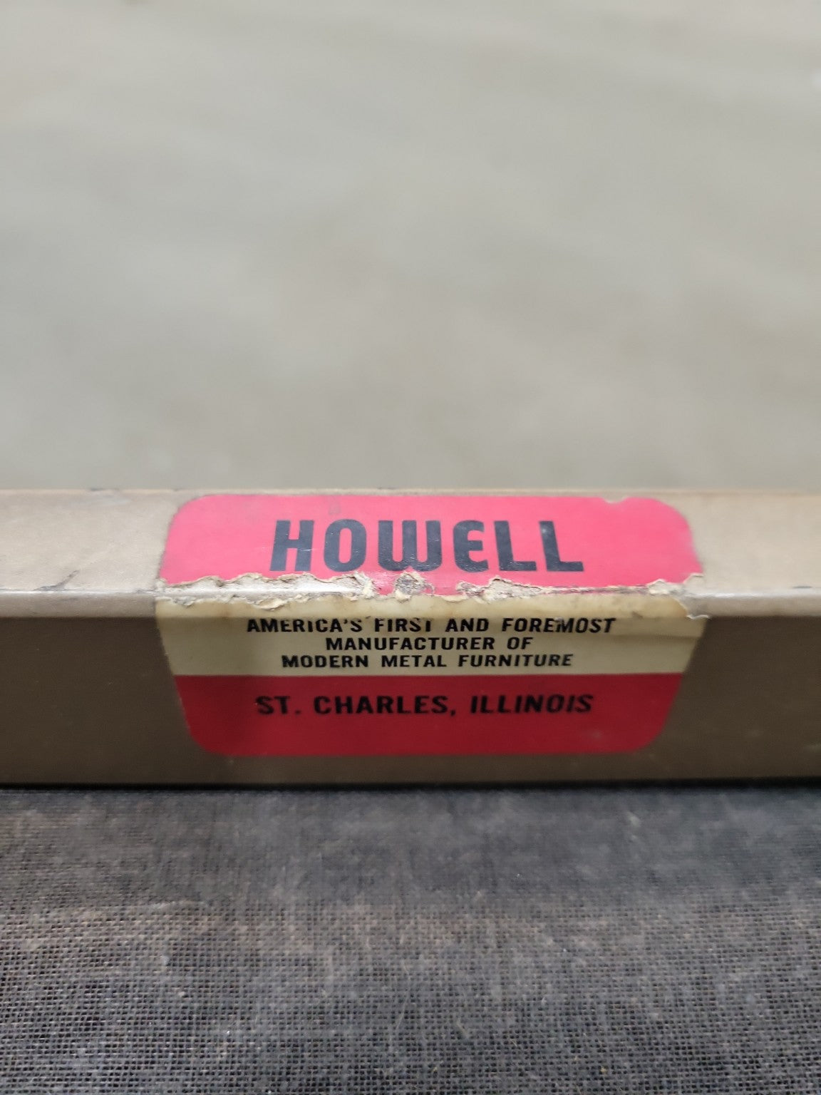 Mid-Century Modern Black Vinyl Bench by Howell – 49" Wide