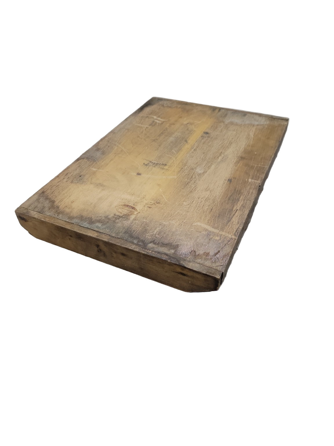 Vintage Wood Display Tray with Slotted Steps – 7-Tiered Organizer