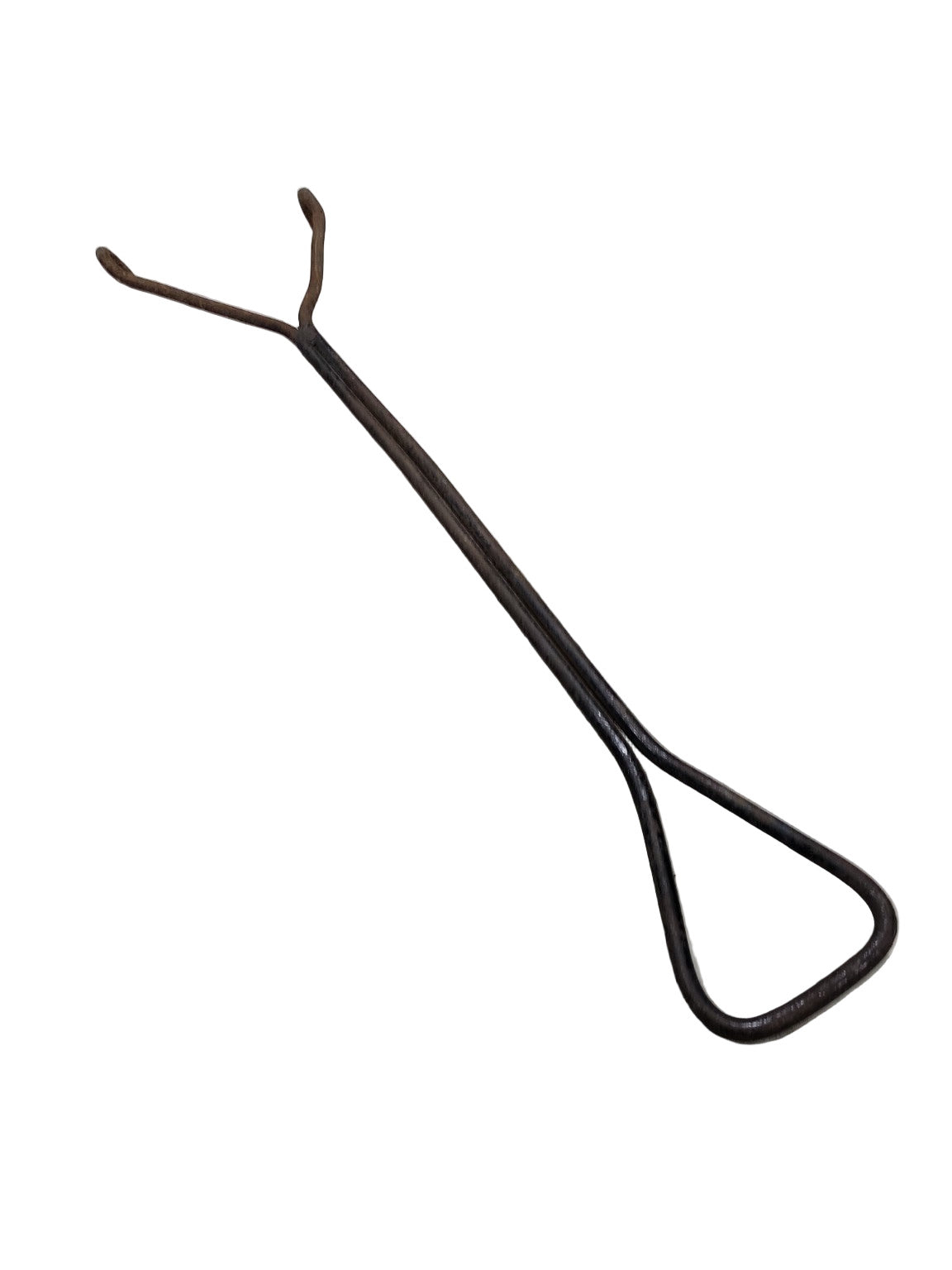 Antique Forged Iron Bale Hook  Hay Hook – Double Prong Farm Tool