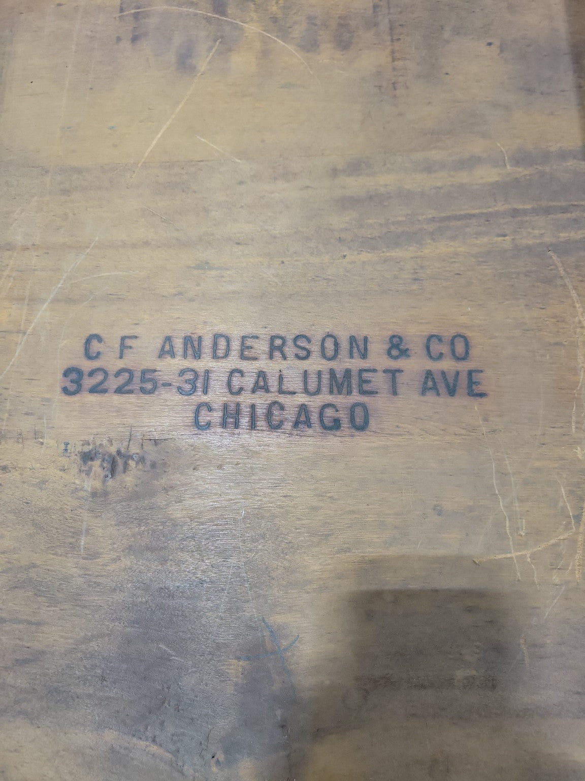 Vintage Wooden Printer’s Composing Board – C.F. Anderson & Co. Chicago