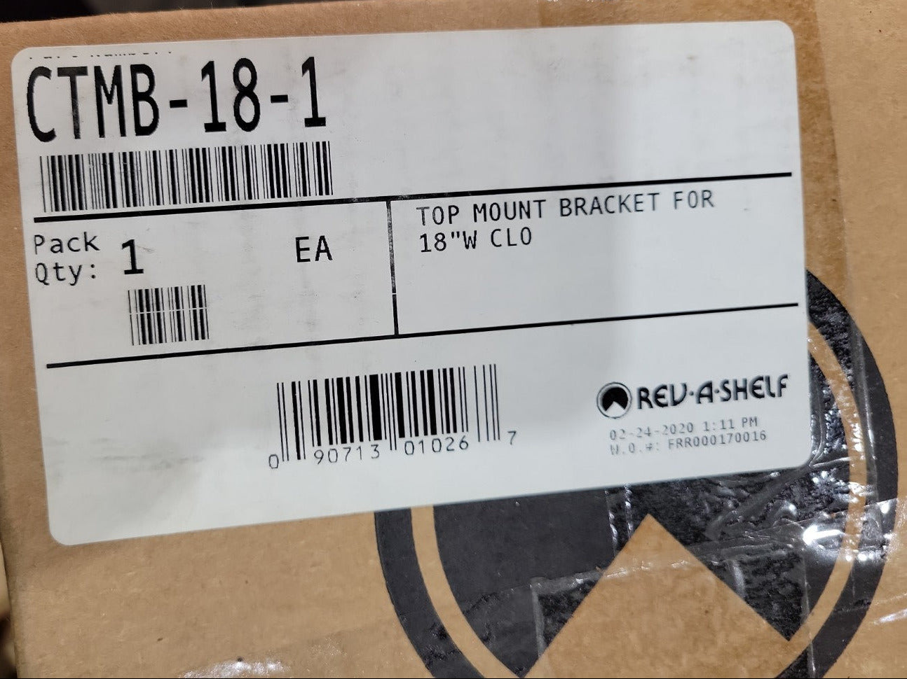 Rev-A-Shelf Top Mount Bracket – CTMB-18-1