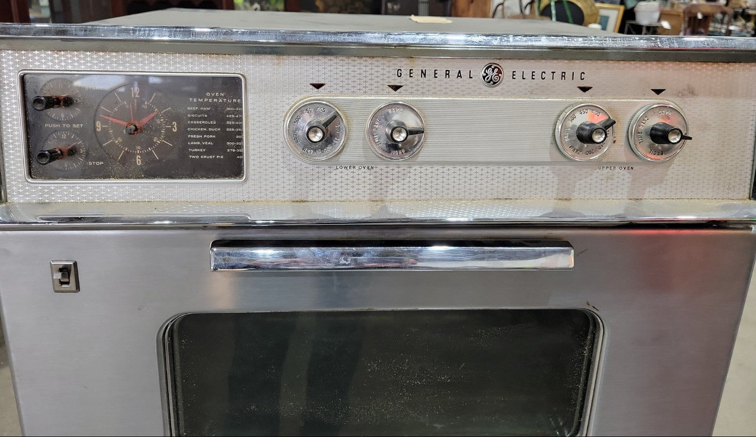 Vintage General Electric Stainless Steel Wall Oven – Double Stack
