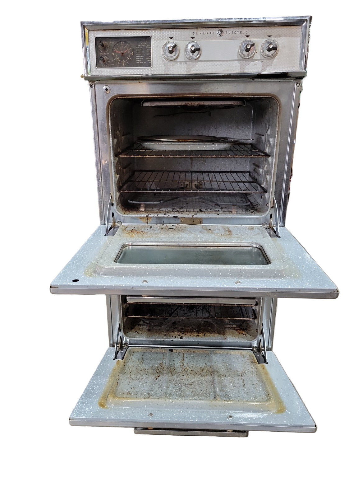 Vintage General Electric Stainless Steel Wall Oven – Double Stack