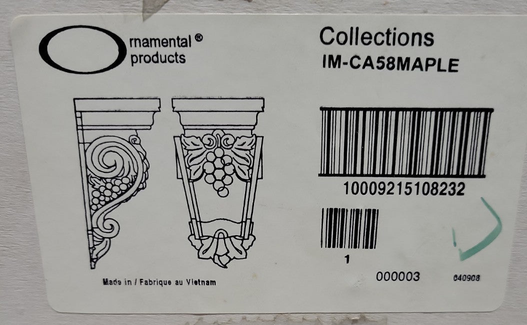 Maple Grape Cluster Corbel – IM-CA58MAPLE