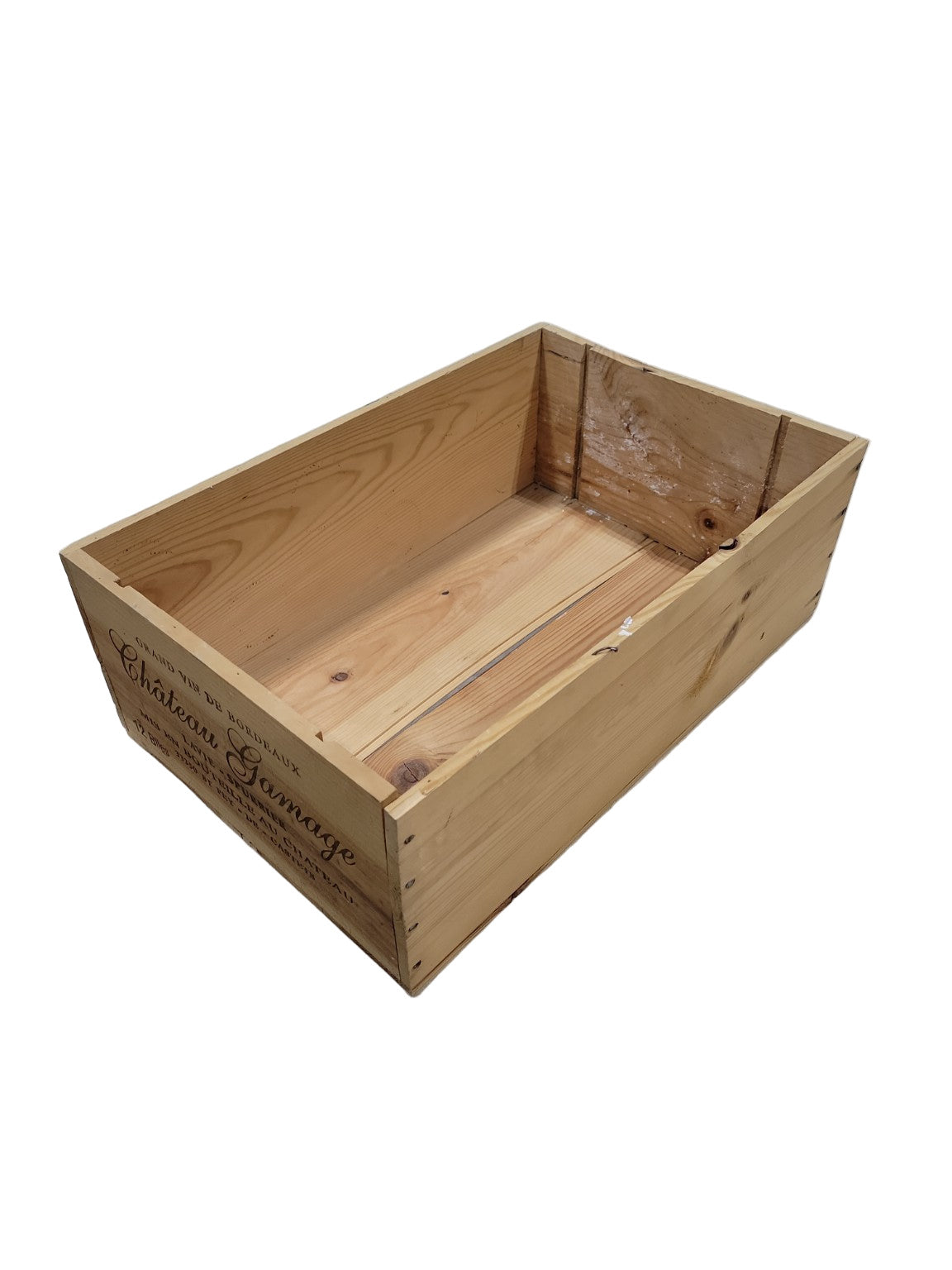 Château Gamage Wine Crate Storage Box – 12-Bottle Capacity