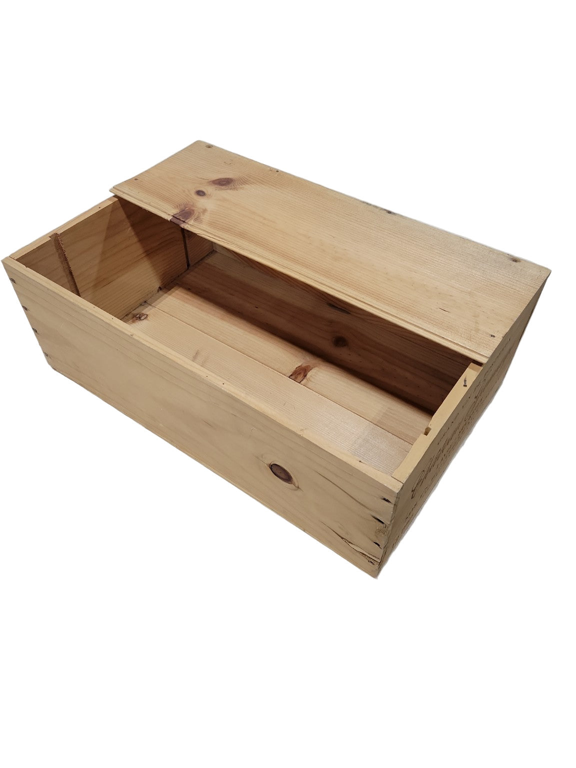 Château Gamage Wine Crate Storage Box – With Partial Lid