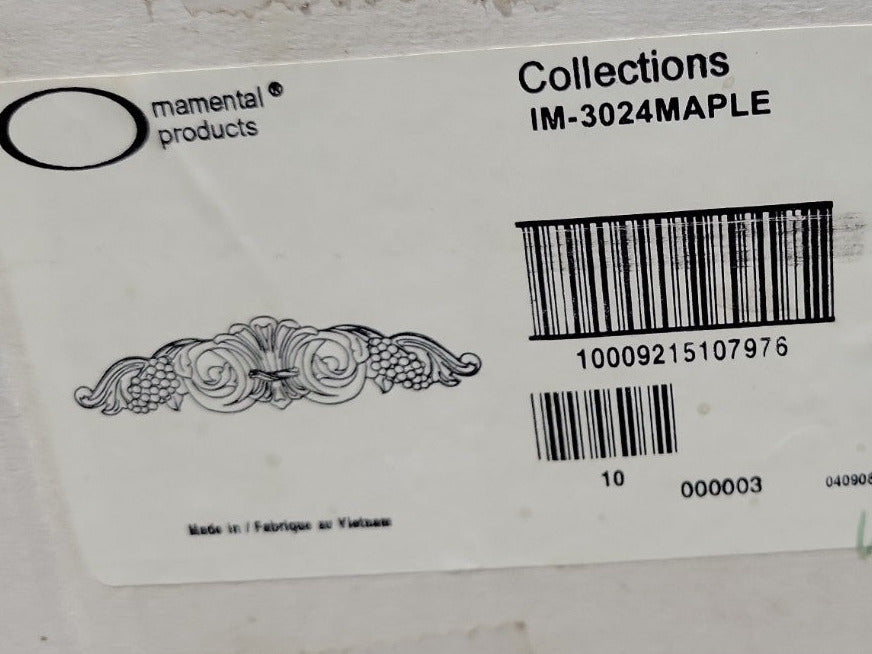 Ornamental Maple Applique – Grape & Scroll Motif IM-3024MAPLE