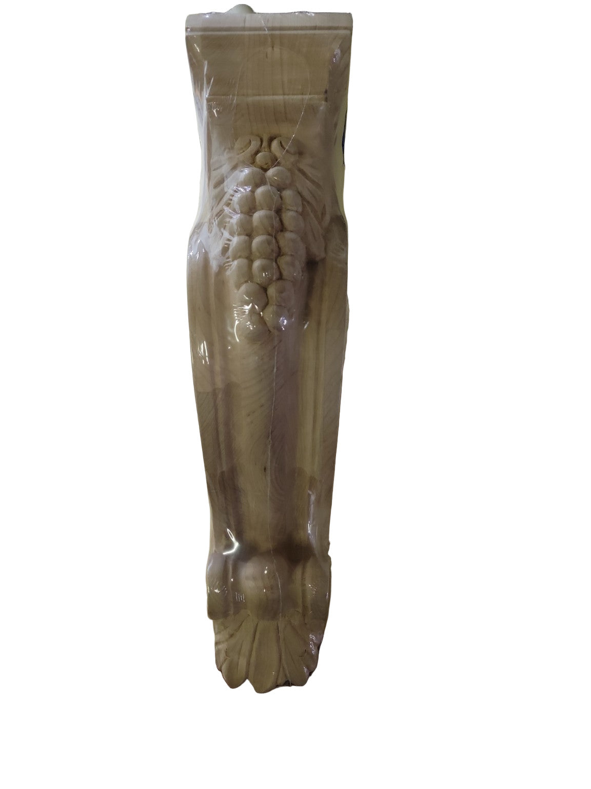 Decorative Maple Wood Corbel – Grape & Scroll Design IM-C49MAPLE