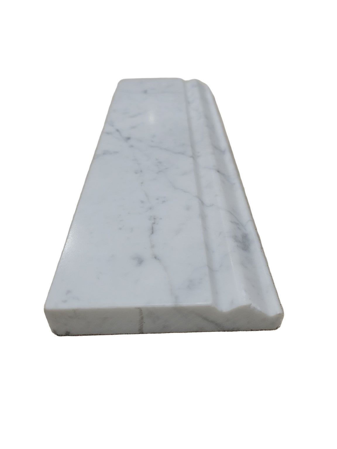 GBI Statuary Marble Honed Trim – 12" Moulding Piece