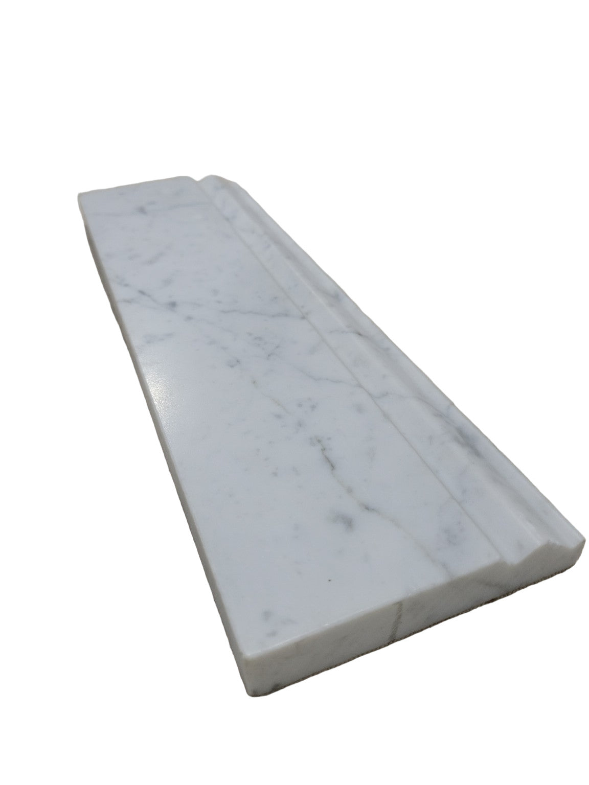 GBI Statuary Marble Honed Trim – 12" Moulding Piece