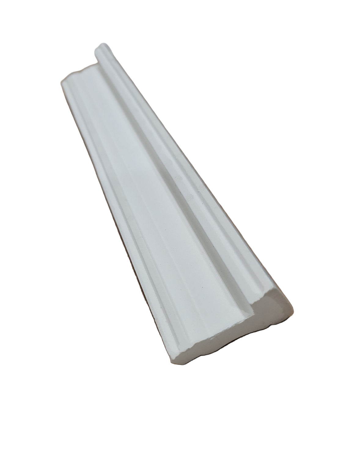 Set of 6 Ceramic Crown Molding Trim Pieces – 8 ⅛" x 1 ½" x 1" – Glazed Portola