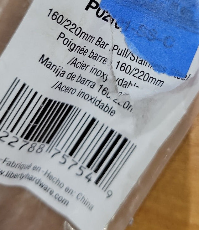 Liberty Stainless Steel Bar Pull Handle – 160/220mm (Set of 10)