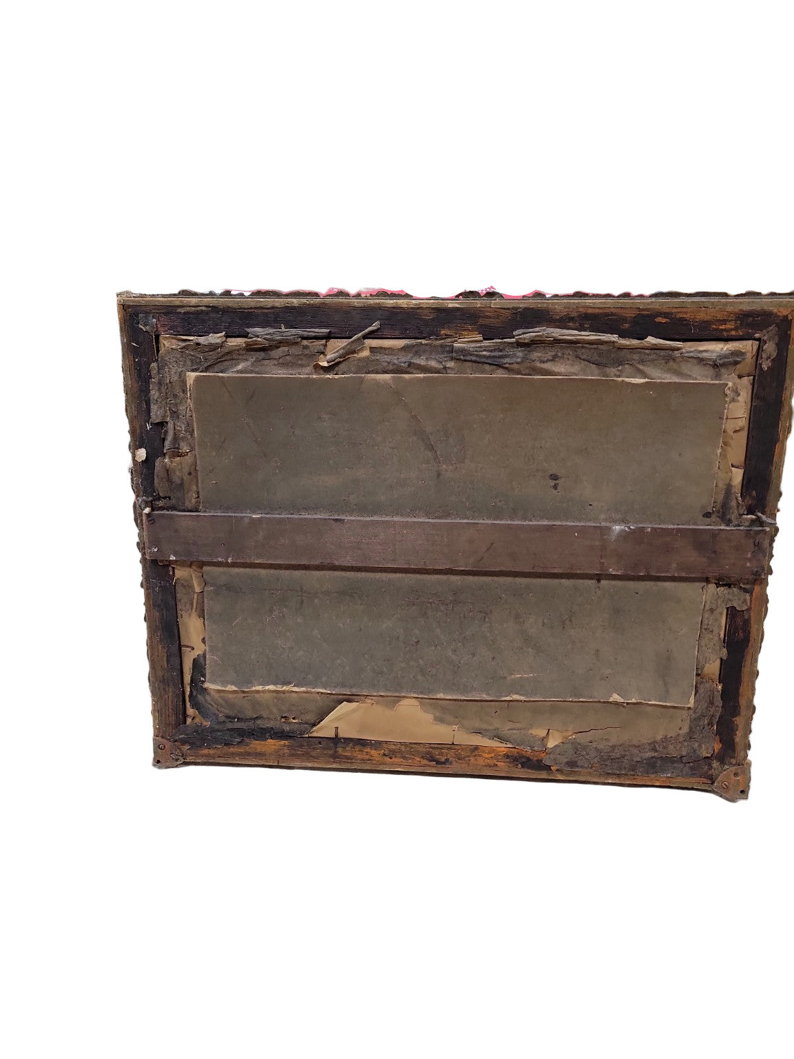 Vintage Religious Print – Parable of the Ten Virgins in Ornate Gesso Frame