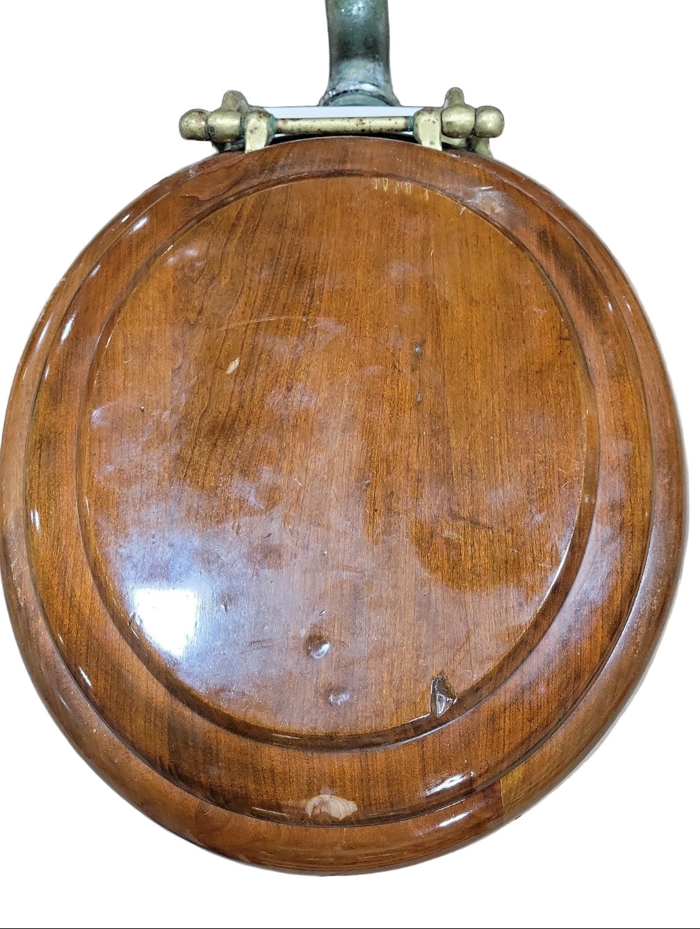 Antique Oak Low-Tank Toilet by Standard Manufacturing Co. – Copper-Lined Tank, Brass Hardware & Ceramic Bowl