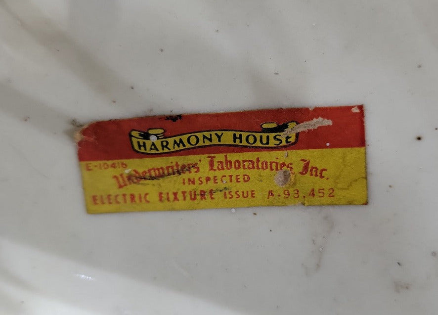 Vintage Ceramic Wall Sconce by Harmony House – Floral Motif with Pull Chain