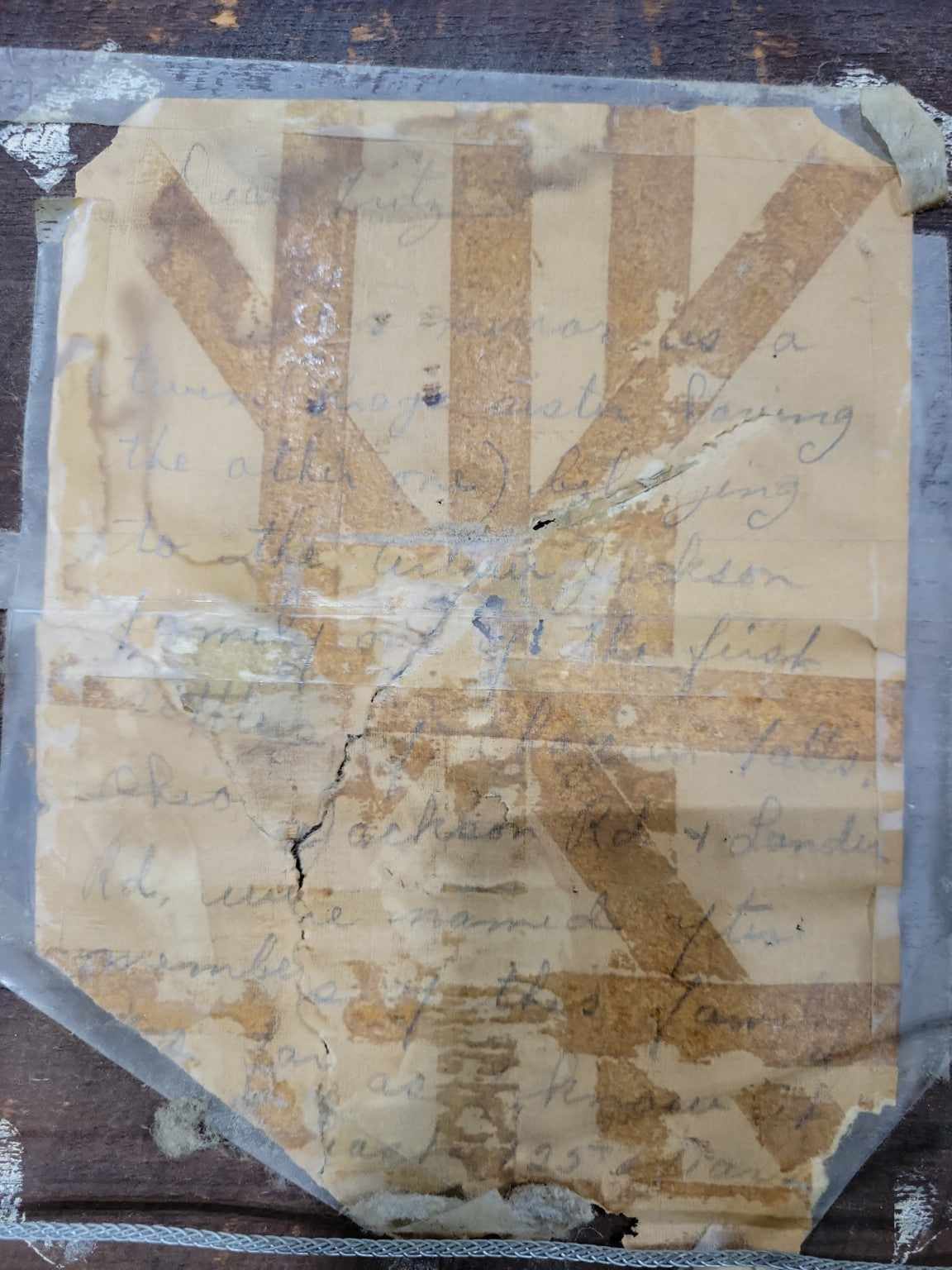 Antique Arched Wall Mirror – Carved Gesso Frame with Provenance Note