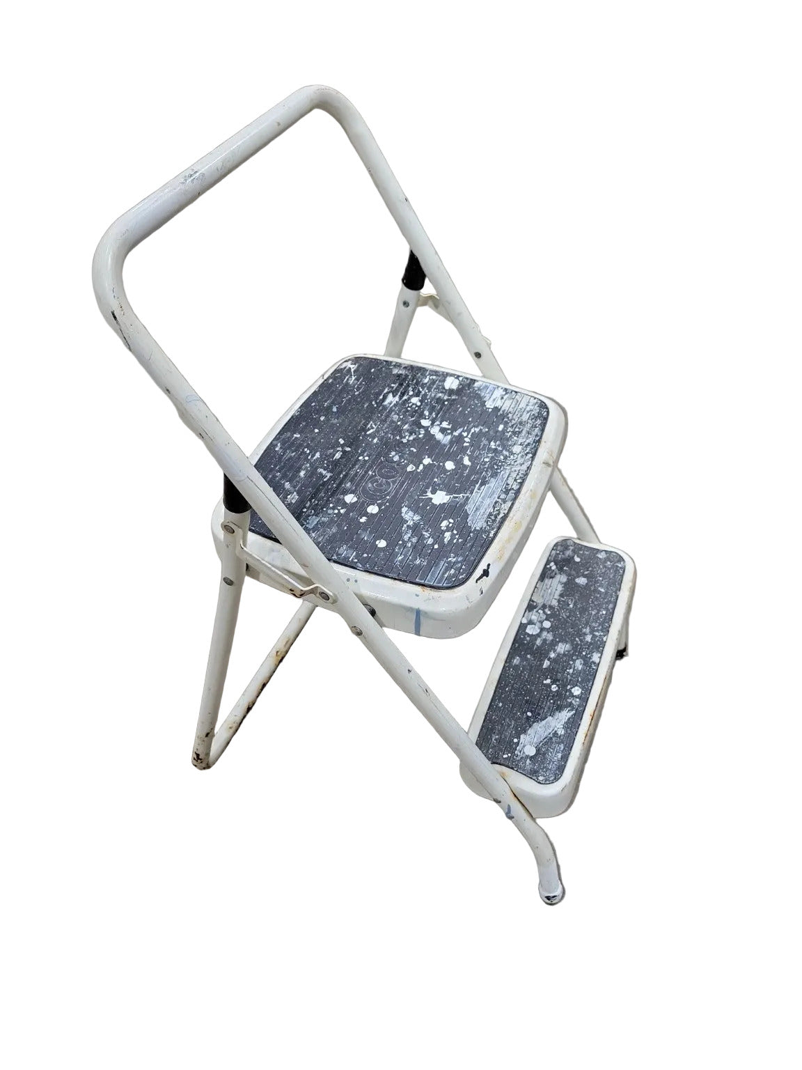 Cosco Folding Step Stool – White & Black 2-Step Model 11-135-WBL