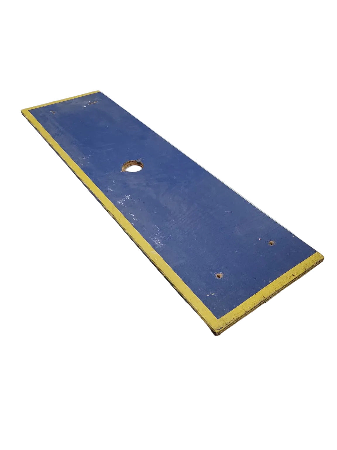 Painted Plywood Backboards – Blue with Yellow Trim (Set of 3)