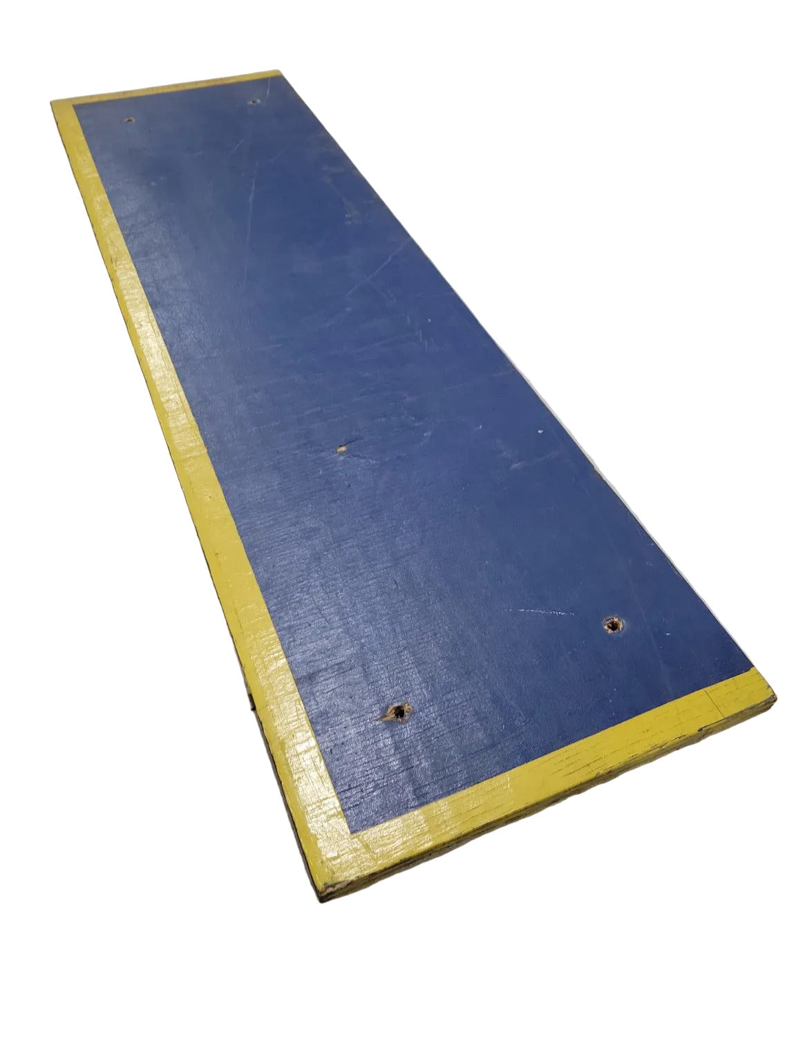 Painted Plywood Backboards – Blue with Yellow Trim (Set of 3)