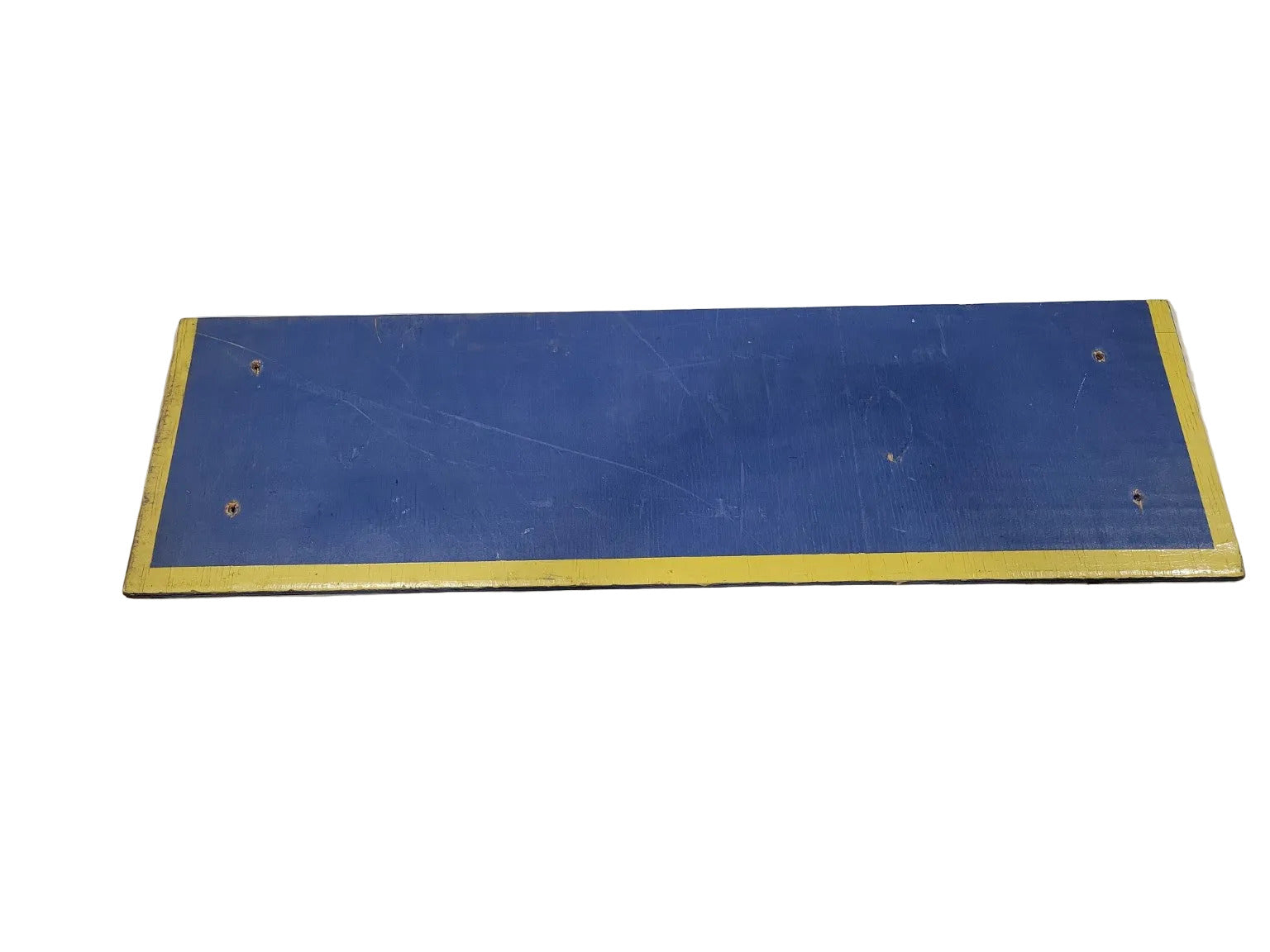 Painted Plywood Backboards – Blue with Yellow Trim (Set of 3)